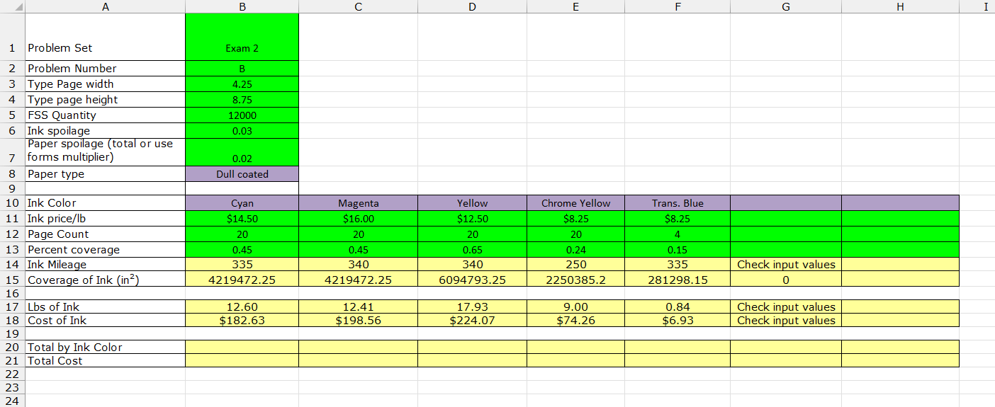 Excel sheet using the VLOOKUP() function.